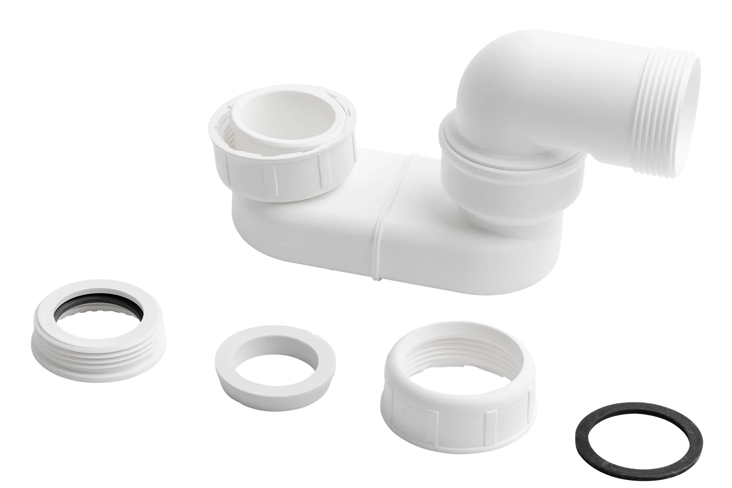 Vandlås kompakt, Hvid plast - Billede 2