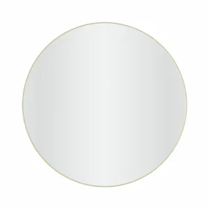 Messing rund spejl ø80 cm