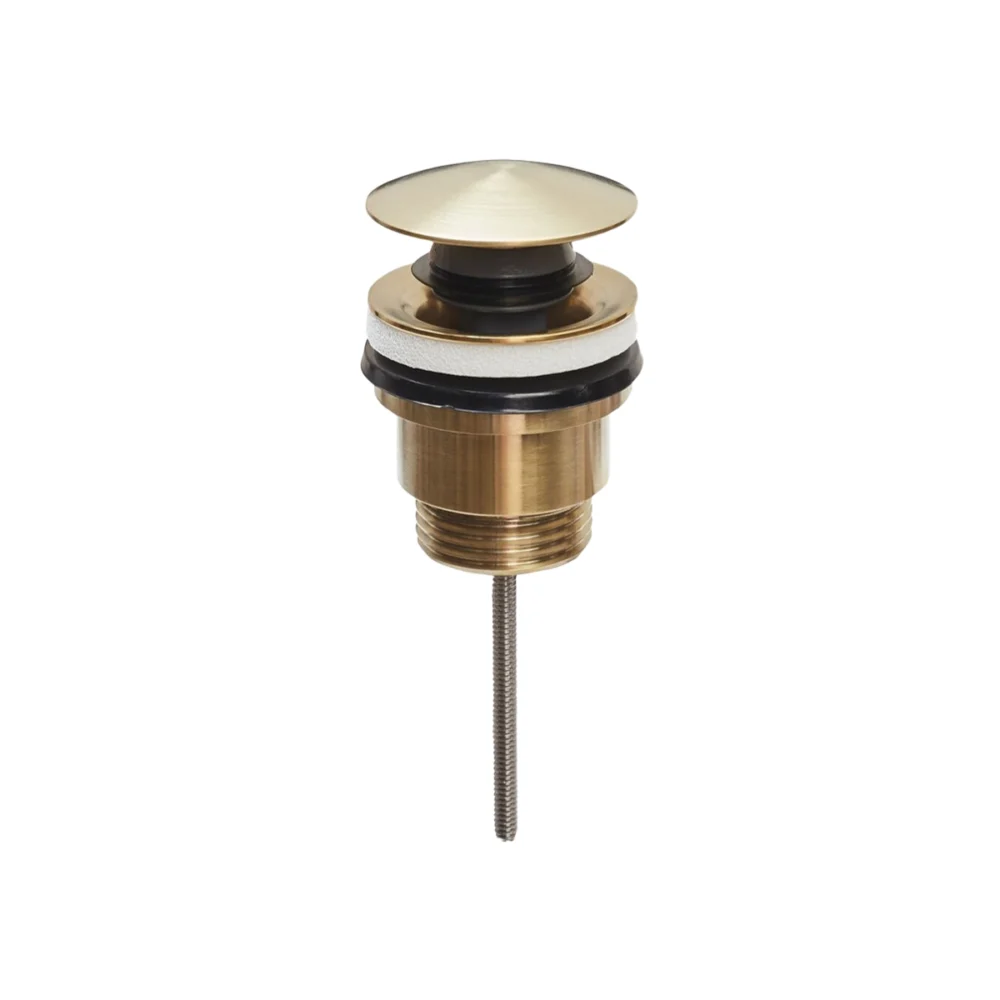 Universal klikventil – Børstet messing