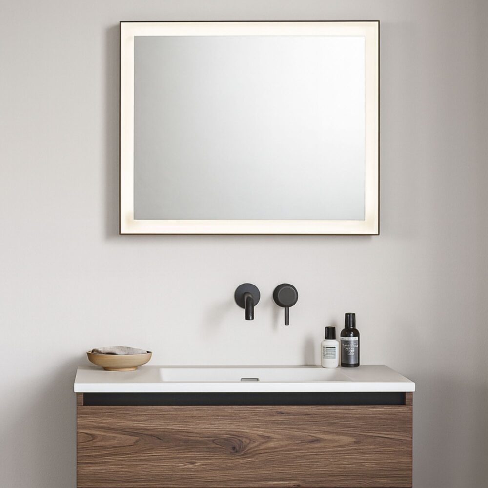 Pisa spejl 60x80 cm med lys