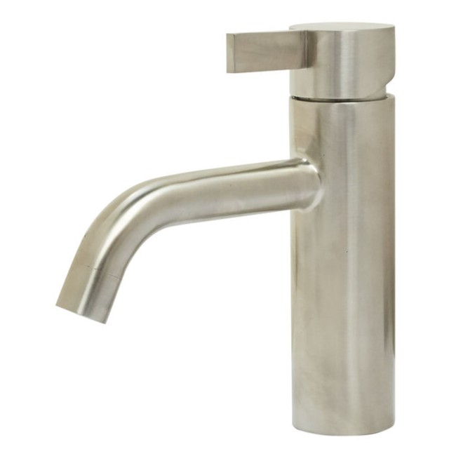 NOBA badarmatur - Børstet rustfri stål